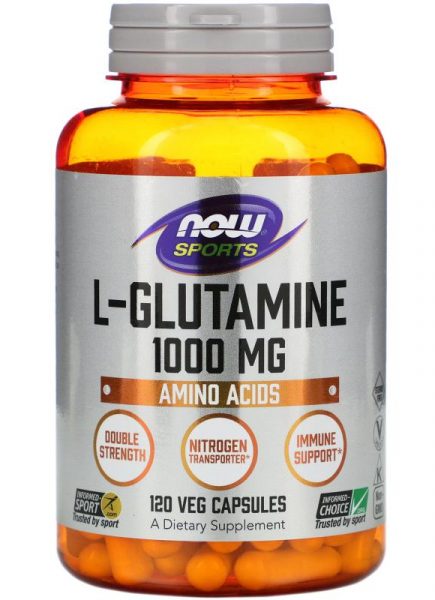 NOW Л-Глютамин 1000 мг. 120 капс.