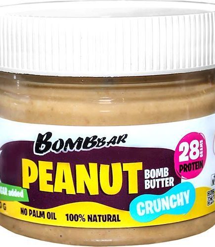 Паста натуральная "Peanut bomb butter" арахисовая хрустящая Bombbar