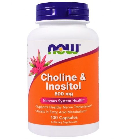 NOW Choline & Inositol, 100 Veg Capsules