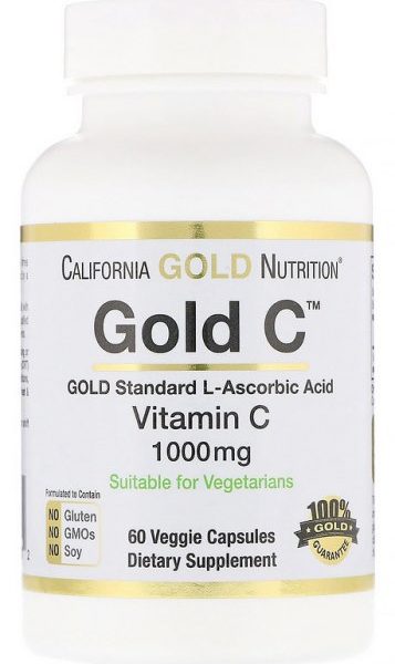 California Gold Nutrition Gold C 1000 mg 60 капс