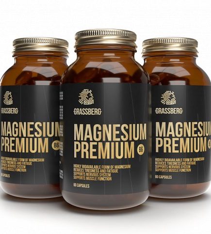 GRASSBERG Magnesium Premium B6 60 таб