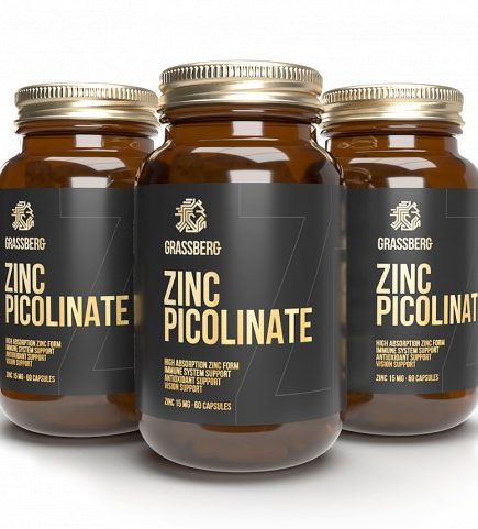 GRASSBERG Zinc Picolinate 15 мг 60 капс