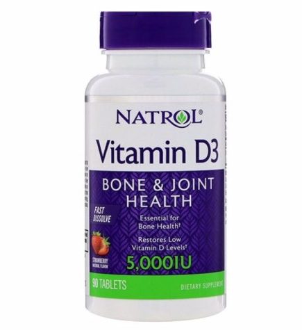NATROL Витамин D3-5000 90 таб.