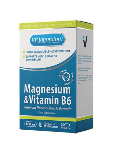 VP laboratory Magnesium & Vitamin B6 60 таб
