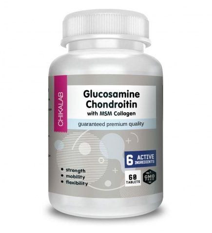 CHIKALAB Glucosamine Chondroitin with MSM 60 таб