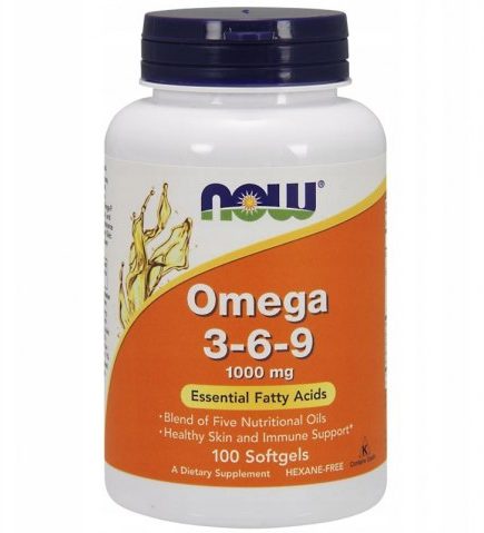 NOW Омега 3-6-9 1000 мг. 100 капс.