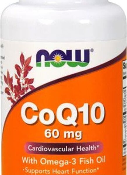 NOW Коэнзим Q10 60 мг.+Омега 3  60 капс.