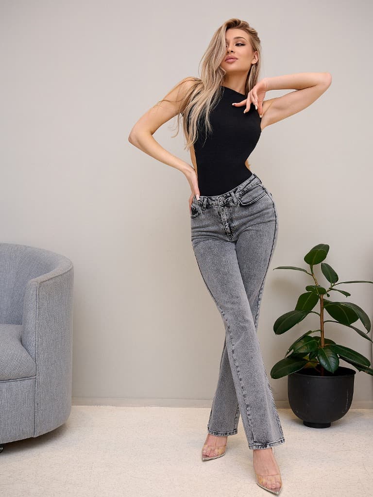 Джинсы Bona Fashion Straight Leg Jeans "Gray"